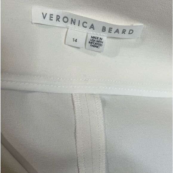 Veronica Beard Jupiter Pants Off White Size 14 NWT $358 - Picture 12 of 13